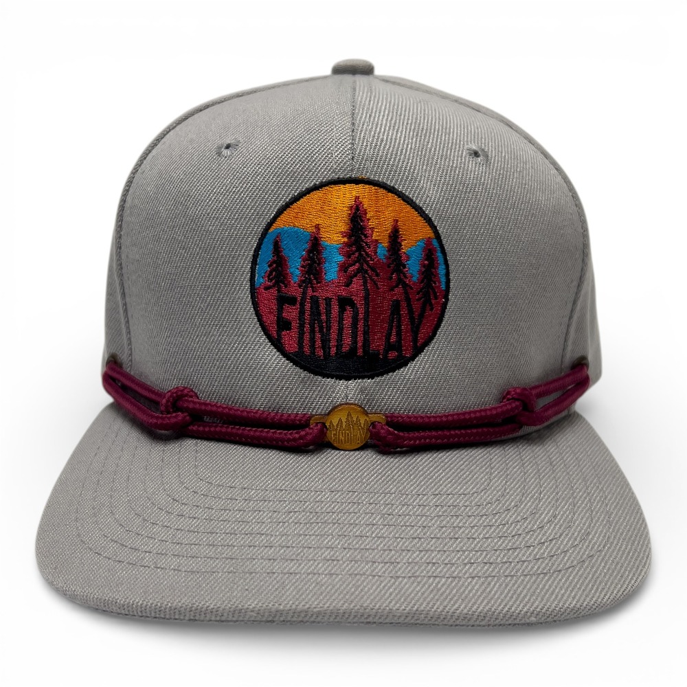 Findlay Hats Snapback Men OSFA Grey Excellent Forest‎ Patch Stampede Lace Cap